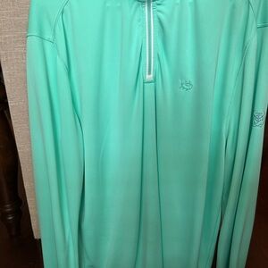 Southern Tide Aqua Quarter-Zip Pullover